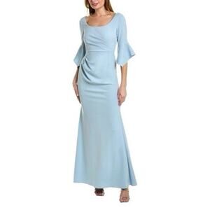 Adrianna Papell Light Blue Maxi Dress